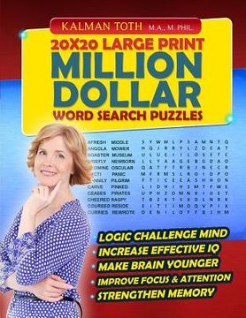 portada 20x20 Large Print Million Dollar Word Search Puzzles (en Inglés)