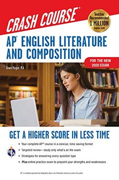 portada Ap(R) English Literature & Composition Crash Course, for the new 2020 Exam, Book + Online: Get a Higher Score in Less Time (ap Crash Course (Rea)) 