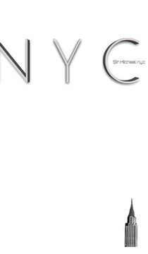 portada NYC iconic chrysler building white $ir Michael designer blank journal limited edition: NYC chrysler building white $ir Michael designer blank journal (en Inglés)