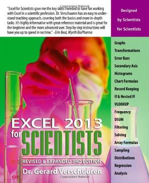 portada Excel 2013 for Scientists (en Inglés)
