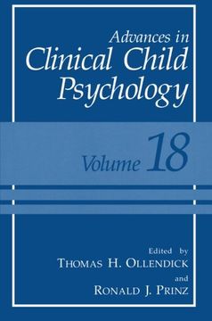 portada advances in clinical child psychology: volume 18 (en Inglés)