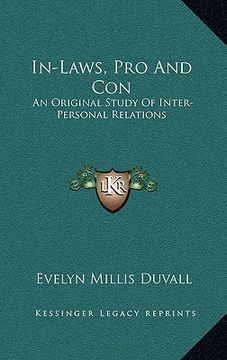 portada in-laws, pro and con: an original study of inter-personal relations (en Inglés)