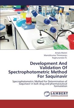 portada Development And Validation Of Spectrophotometric Method For Saquinavir: Specrophotometric Method For Determination of Saquinavir in  bulk drug and pharmaceutical formulation
