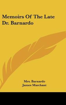 portada memoirs of the late dr. barnardo (en Inglés)