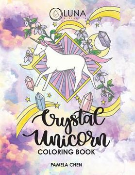 portada Crystal Unicorn Tarot Coloring Book (in English)