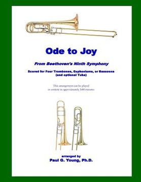portada Ode to Joy: for Four Trombones, Euphoniums, or Bassoons (and optional Tuba) (in English)