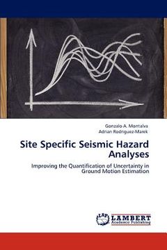 portada site specific seismic hazard analyses (en Inglés)