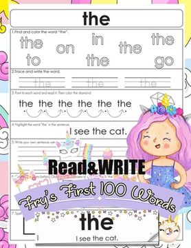 portada Read and Write Fry's First 100 Words: With 100 Sight Word Mini Books Write and Learn High Frequency Word Practice Pages That are Key to Reading Succes (in English)