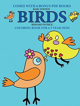 portada Coloring Book for 4-5 Year Olds (Birds) (en Inglés)
