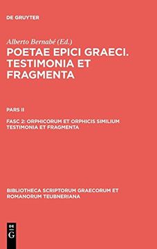 portada Orphicorum et Orphicis Similium Testimonia et Fragmenta (en Griego Antiguo)