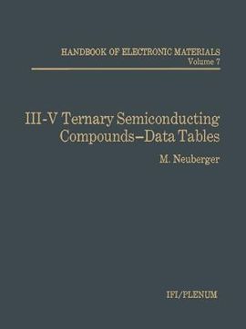 portada III-V Ternary Semiconducting Compounds-Data Tables (en Inglés)
