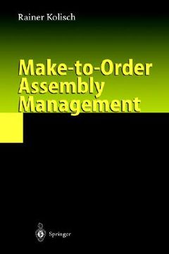 portada make-to-order assembly management (en Inglés)