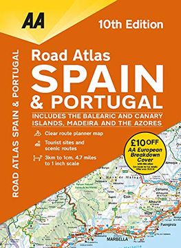 portada Aa Road Atlas Spain & Portugal (en Inglés)