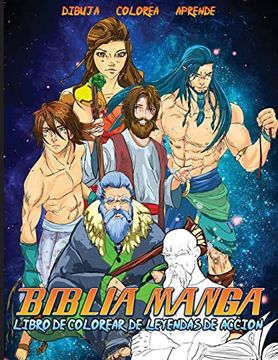 portada Biblia Manga Héroes de Acción: Libro Para Colorear (1)
