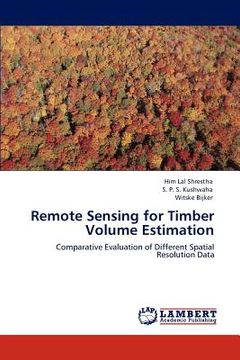portada remote sensing for timber volume estimation (en Inglés)
