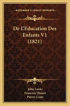 portada De L'Education Des Enfants V1 (1821) (en Francés)
