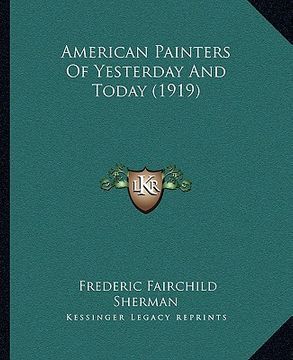 portada american painters of yesterday and today (1919)