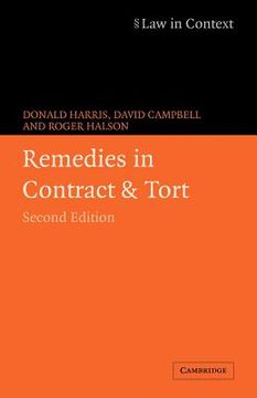 portada Remedies in Contract and Tort (Law in Context) (in English)