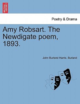 portada amy robsart. the newdigate poem, 1893.