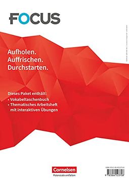 portada Focus on Grammar B1/B2. Vokabeltaschenbuch und Thematisches Arbeitsheft mit Interaktiven Übungen (im Paket) (in German)