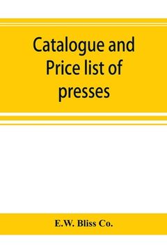 portada Catalogue and price list of presses, drop hammers, shears, dies and special machinery (in English)
