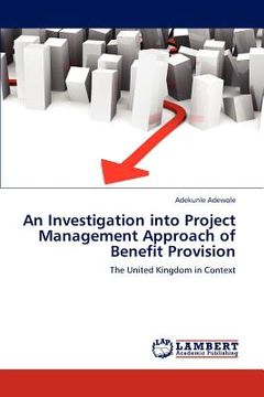portada an investigation into project management approach of benefit provision (in English)