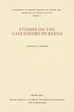 portada Studies on the Cancionero de Baena (North Carolina Studies in the Romance Languages and Literatures) (en Inglés)