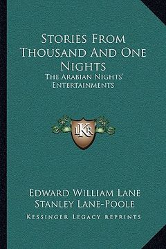 portada stories from thousand and one nights: the arabian nights' entertainments (en Inglés)