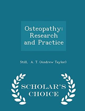 portada Osteopathy: Research and Practice - Scholar's Choice Edition