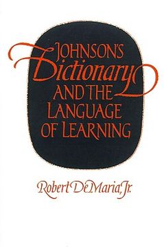 portada johnson's dictionary and the language of learning (en Inglés)