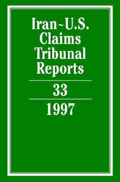 portada iran-u.s. claims tribunal reports: volume 33 (in English)