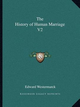 portada the history of human marriage v2 (en Inglés)