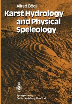 portada karst hydrology and physical speleology (en Inglés)