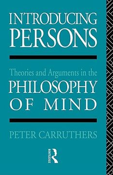 portada introducing persons: theories and arguments in the philosophy of the mind (en Inglés)