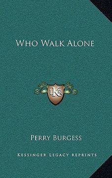 portada who walk alone (en Inglés)