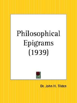 portada philosophical epigrams (en Inglés)