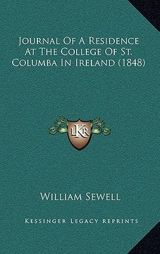 portada journal of a residence at the college of st. columba in ireland (1848) (in English)