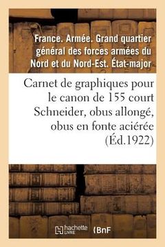 portada Carnet de Graphiques Pour Le Canon de 155 Court Schneider, Obus Allongé, Obus En Fonte Aciérée (in French)