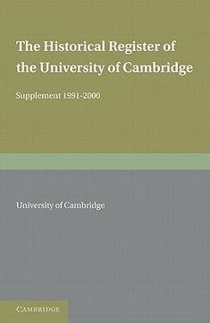 portada The Historical Register of the University of Cambridge: Supplement 1991 2000 (Cambridge University Historical Register Supplements) 