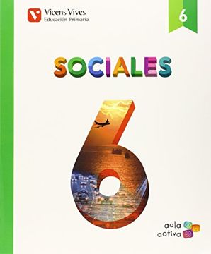portada Aula Activa, sociales, 6 Educación Primaria (Paperback)