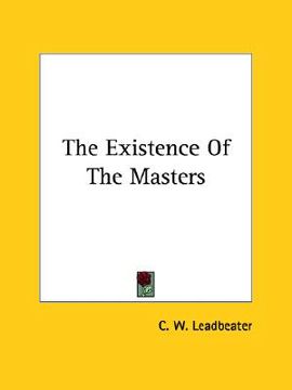 portada the existence of the masters (en Inglés)