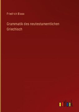 portada Grammatik des neutestamentlichen Griechisch (en Alemán)