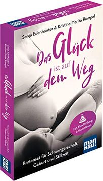 portada Das Glück ist auf dem Weg. Kartenset für Schwangerschaft, Geburt und Stillzeit: 128 Flowbirthing-Affirmationen (in German)