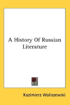 portada a history of russian literature (in English)