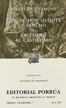 portada Vida de don Quijote y Sancho & en Torno al Casticismo (in Spanish)