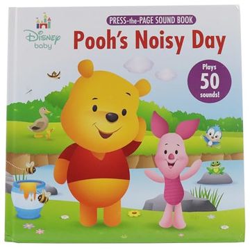 portada Disney Baby Winnie the Pooh - Pooh’S Noisy day - Press-The-Page Sound Book - Plays 50 Sounds! - pi Kids (in English)