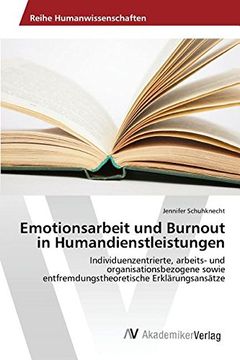 portada Emotionsarbeit und Burnout in Humandienstleistungen (German Edition)