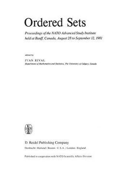 portada Ordered Sets: Proceedings of the Nato Advanced Study Institute Held at Banff, Canada, August 28 to September 12, 1981: 83 (Nato Science Series c: ) 