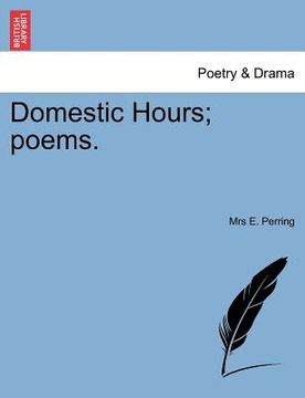 portada domestic hours; poems. (en Inglés)