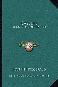 portada caseine: being rural meditations (en Inglés)